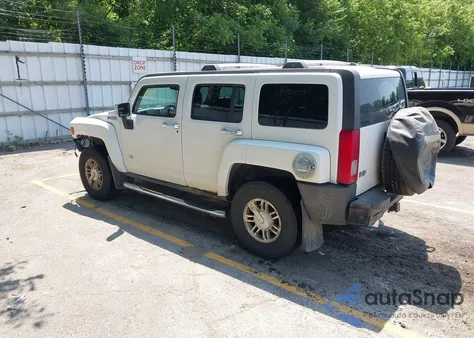 2007 Hummer H3 Suv z USA, uszkodzony, nr VIN 5GTDN13EX78187977